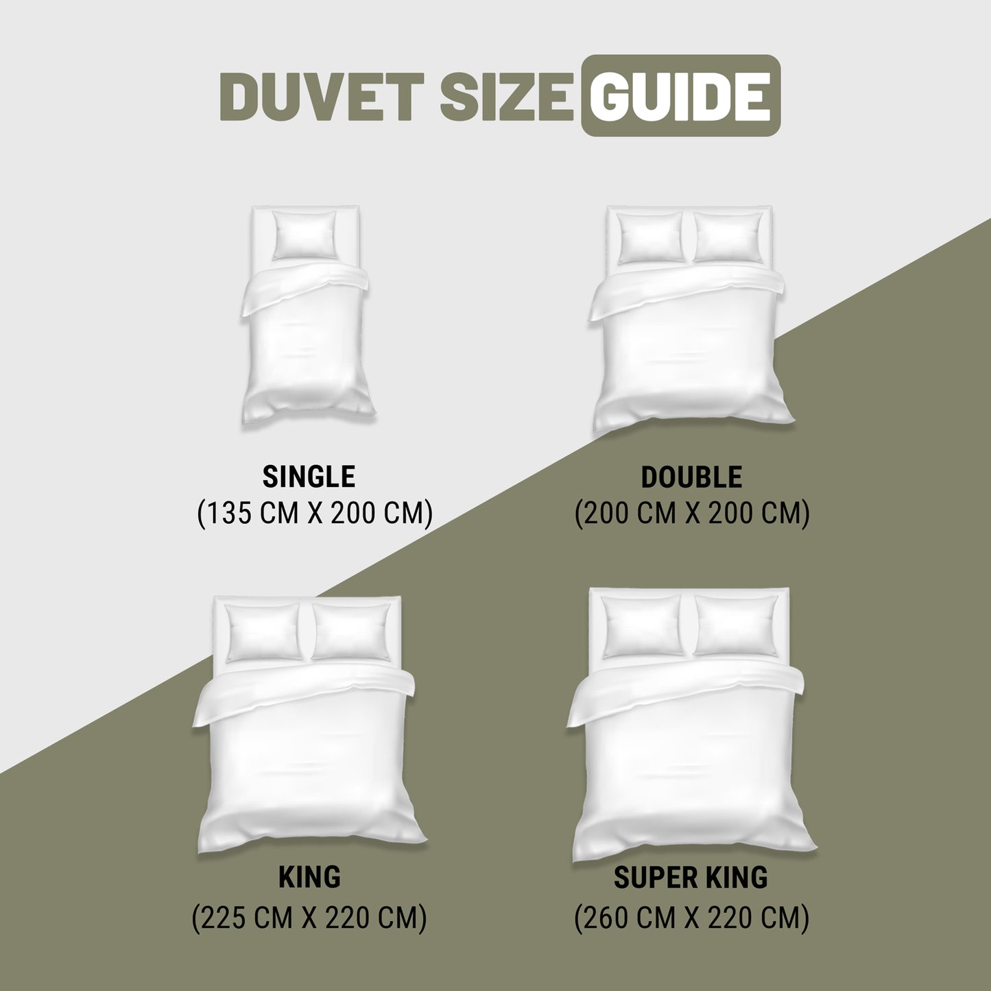 SleepyNights 10.5 Tog Duvet Quilt All Season Non Allergenic Hollowfibre – Polypropylene Cover