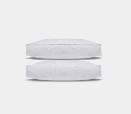 SleepyNights Box Walled Full Size Pillow Pairs - Medium Support Rating Ideal For Hotels - Two Pillows Pack Of 2