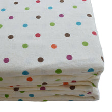 Load image into Gallery viewer, 100% Cotton Thermal Flannelette Fitted Sheet : Polka Dot
