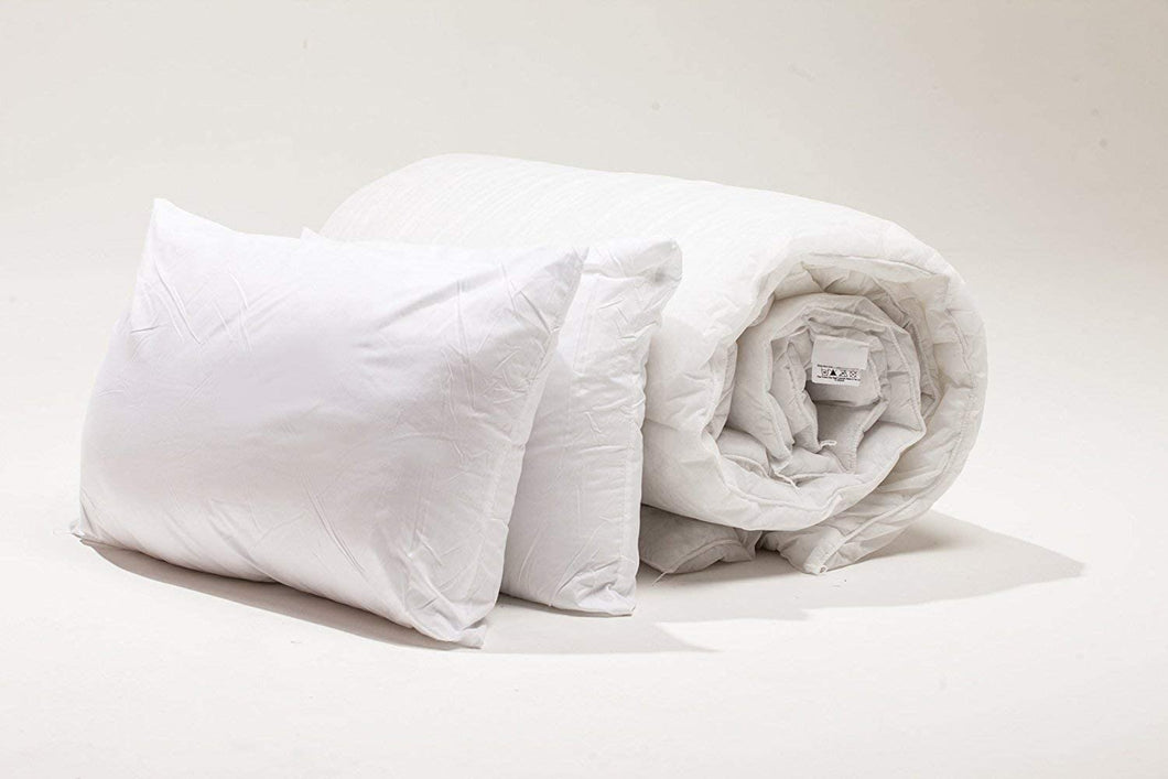 10.5 Tog Poly Propylene Duvet Quilt with 2 Ultra Bounce Pillows