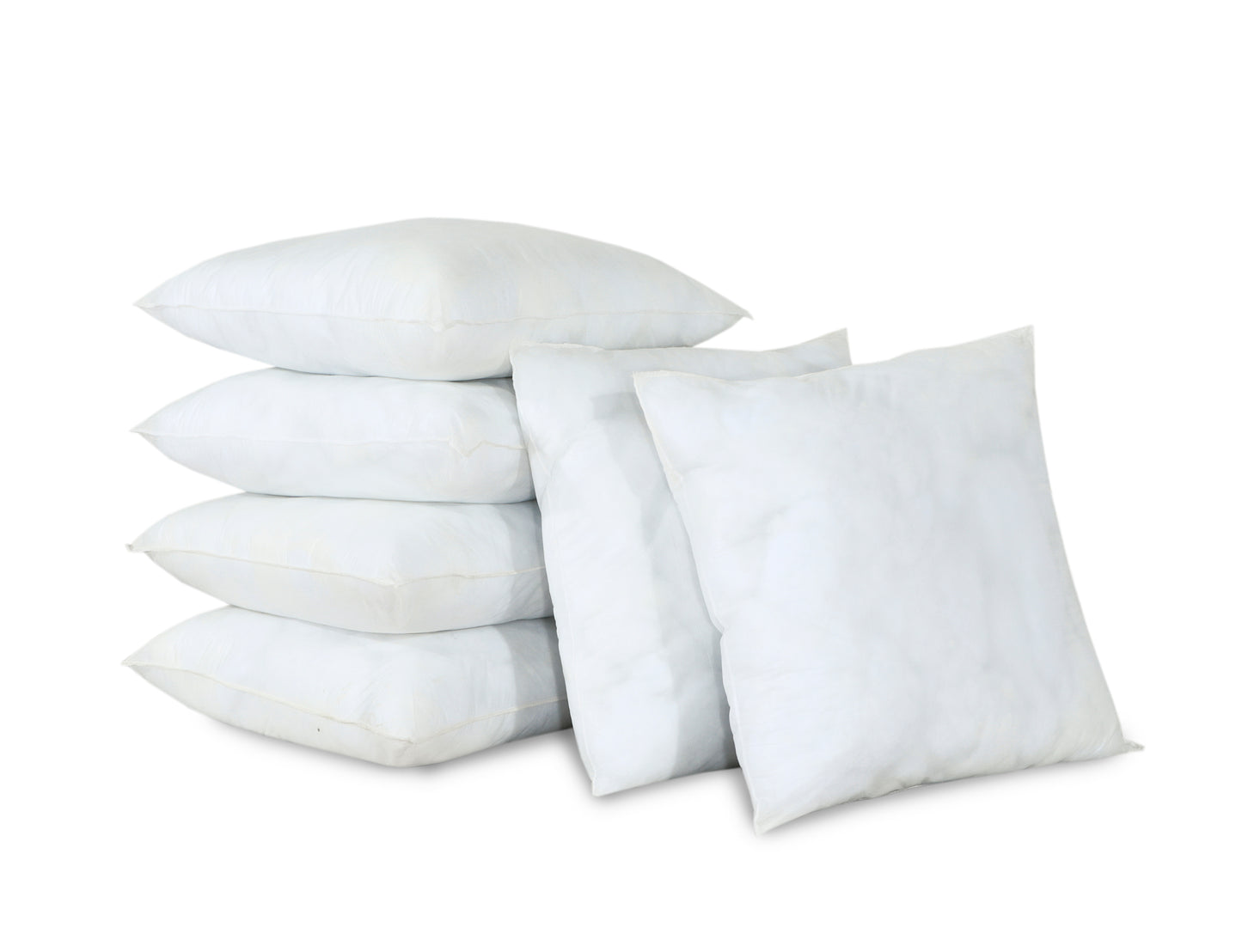 SleepyNights 55cm x 55cm Cushion Pads Pillow Inserts Shams Square Extra Filled Plump Inner Fillers Stuffer Square Polyester White Pad – MADE IN UK (22” x 22”)