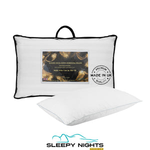 Premium Triple Chamber Duck Feather Core With Down Surround Pillow - Pack of 2