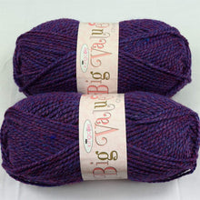 Load image into Gallery viewer, Chunky Knitting Yarn Wool Acrylic Pack of 2 ( 2 x 100g) - Heather
