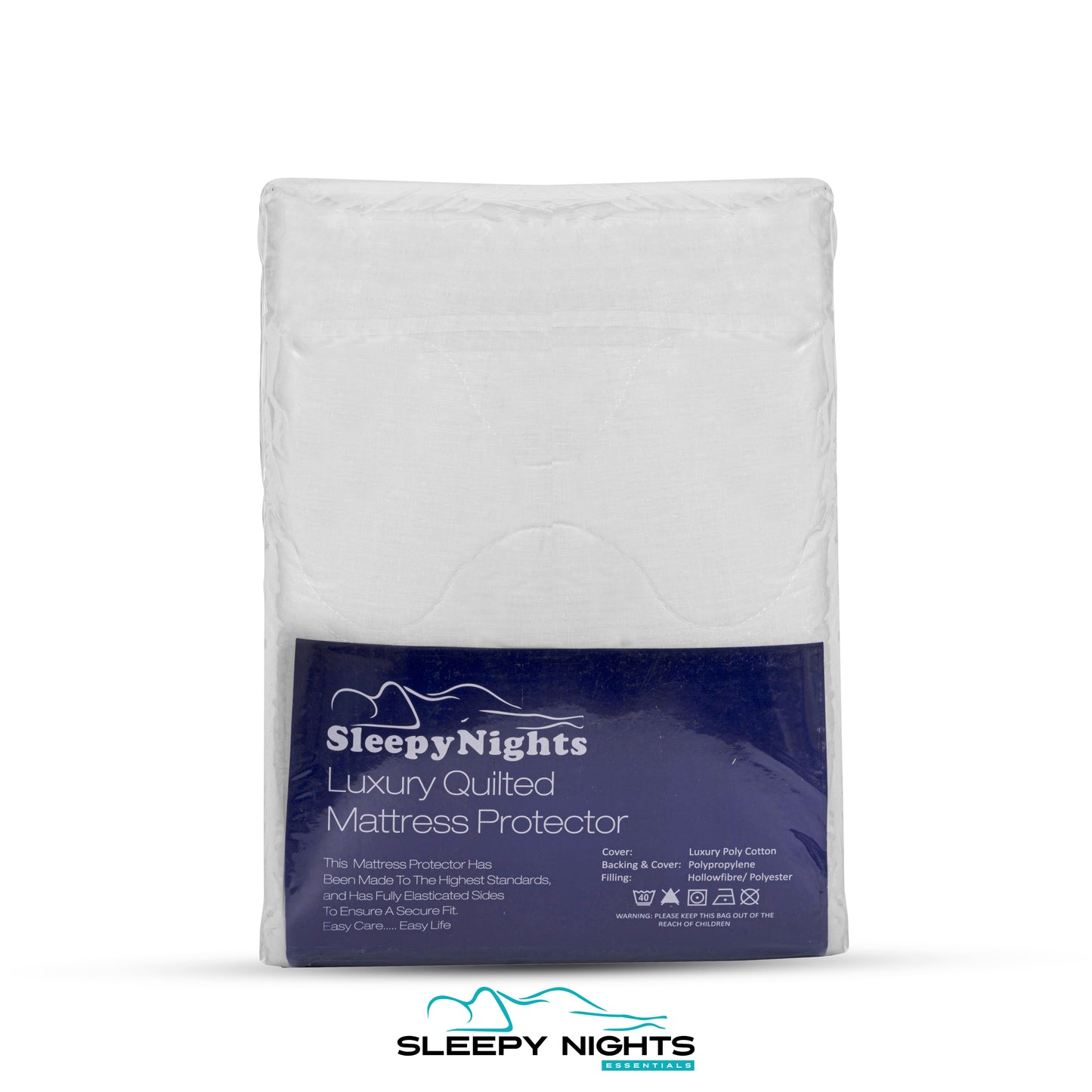 Quilted Mattress Protector With Polycotton Side Skirts