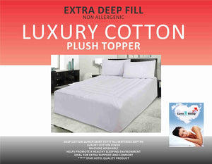 Hotel Quality Extra Deep fill Luxury PLUSH mattress topper/protector
