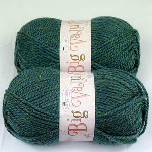 Chunky Knitting Yarn Wool Acrylic Pack of 2 ( 2 x 100g) - Seaspray