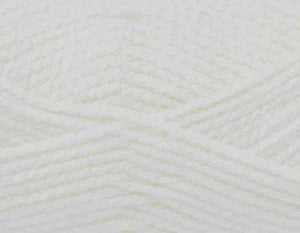 Chunky Knitting Yarn Wool Acrylic Pack of 2 ( 2 x 100g) - White