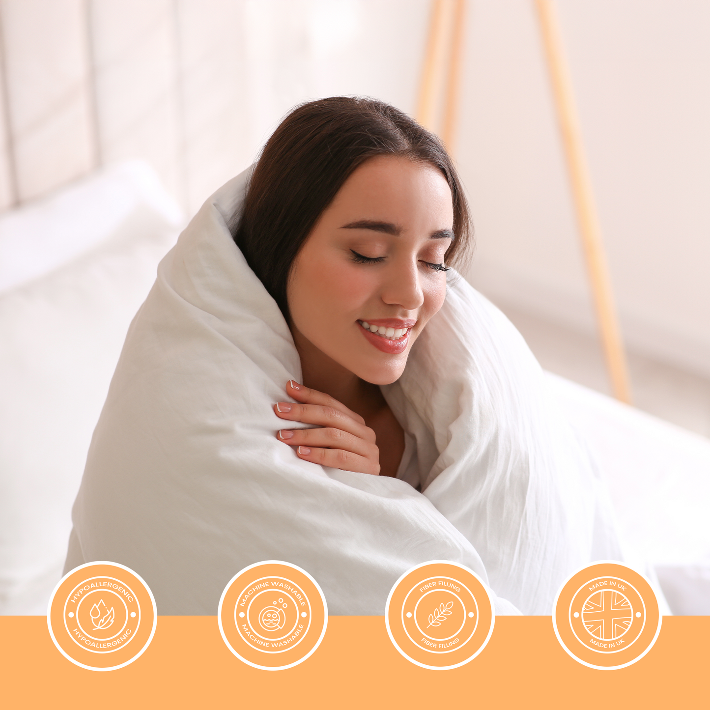 Ultimate Premium Poly Cotton Anti Allergy Duvet - Winter Warm 15 TOG