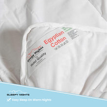 Load image into Gallery viewer, Hotel Quality 5* Egyptian Cotton Percale Premium Duvet - 4.5 Tog Summer Quilt
