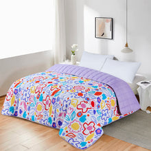 Load image into Gallery viewer, Quilted 4.5 Tog Reversible Coverless Printed Duvet Quilt - Scribbles
