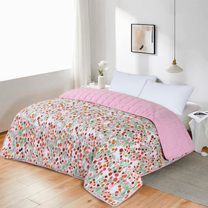 Quilted 4.5 Tog Reversible Coverless Printed Duvet Quilt - Meadow
