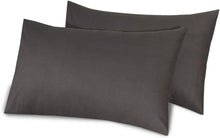 Load image into Gallery viewer, Cotton Pillowcases Pillow Cover Pair - Charcoal
