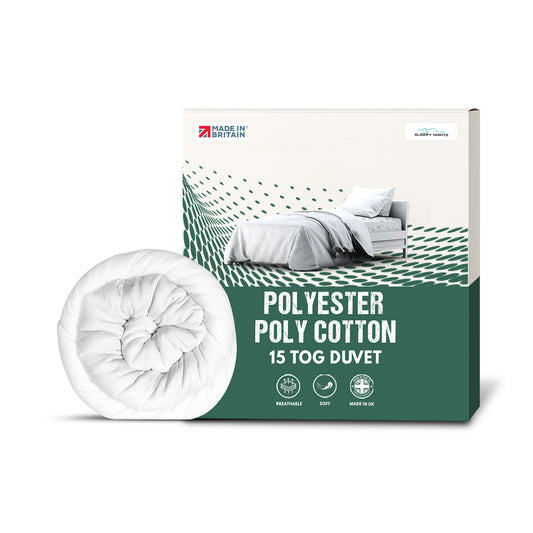 SleepyNights 15 Tog Premium Poly Cotton Duvet - Extra Warm