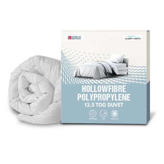 SleepyNights Duvet Quilt 13.5 Tog Winter Warm Season Non Allergenic Hollowfibre - Polypropylene Cover