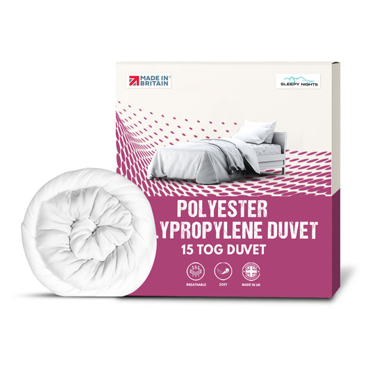 SleepyNights Non Allergenic Hollowfibre Polypropylene Quilt- Winter Warm 15 TOG