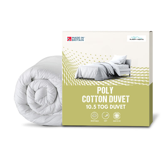 SleepyNights 10.5 Tog Premium Poly Cotton Duvet - All Year Quilt