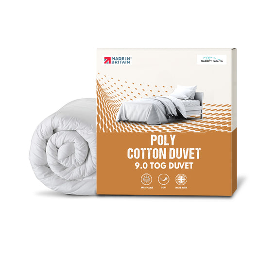 SleepyNights 9.0 Tog Premium Poly Cotton Duvet - All Year Quilt