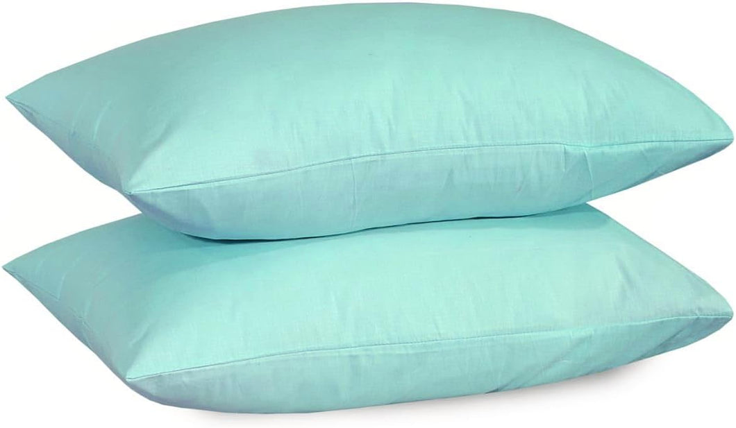 Cotton Pillowcases Pillow Cover Pair - Duck Egg Blue