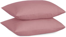 Load image into Gallery viewer, Cotton Pillowcases Pillow Cover Pair - Dusty Pink
