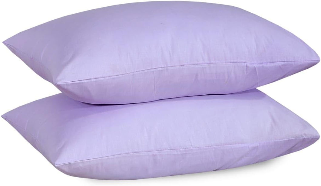 Cotton Pillowcases Pillow Cover Pair - Lilac