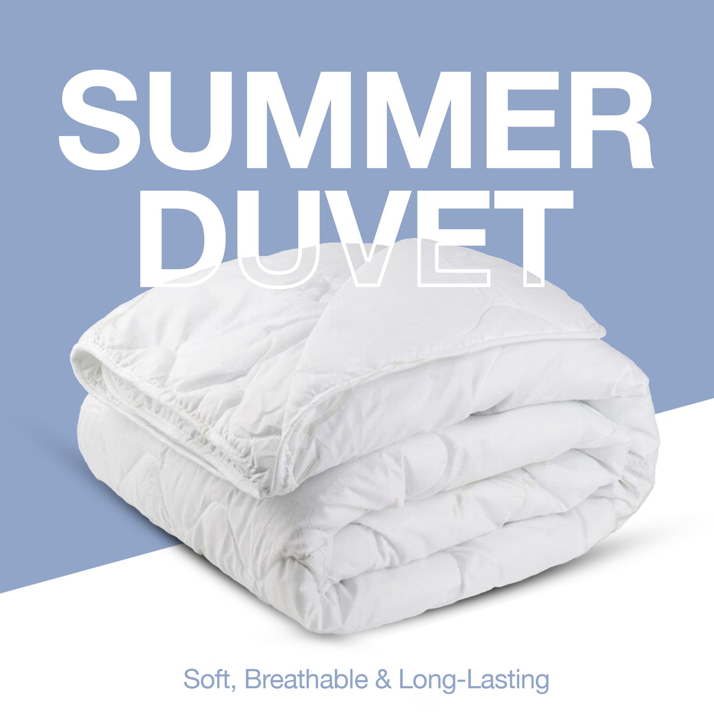 SleepyNights 2.5 Tog Premium Poly Cotton Duvet - Extra Light Quilt