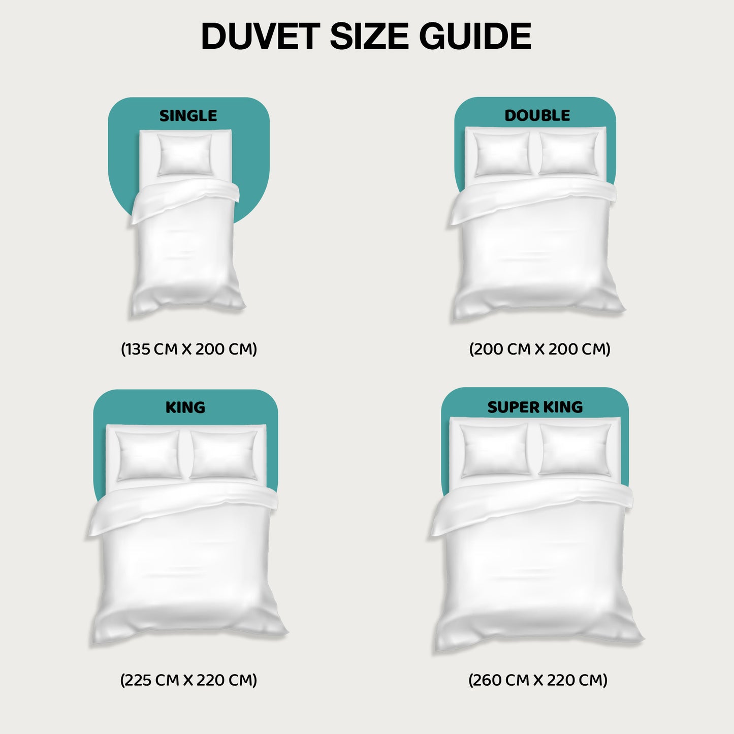 SleepyNights 7.5 Tog Duvet Quilt Hollowfibre Non Allergenic Cool Summer Spring Season Polyester Polycotton