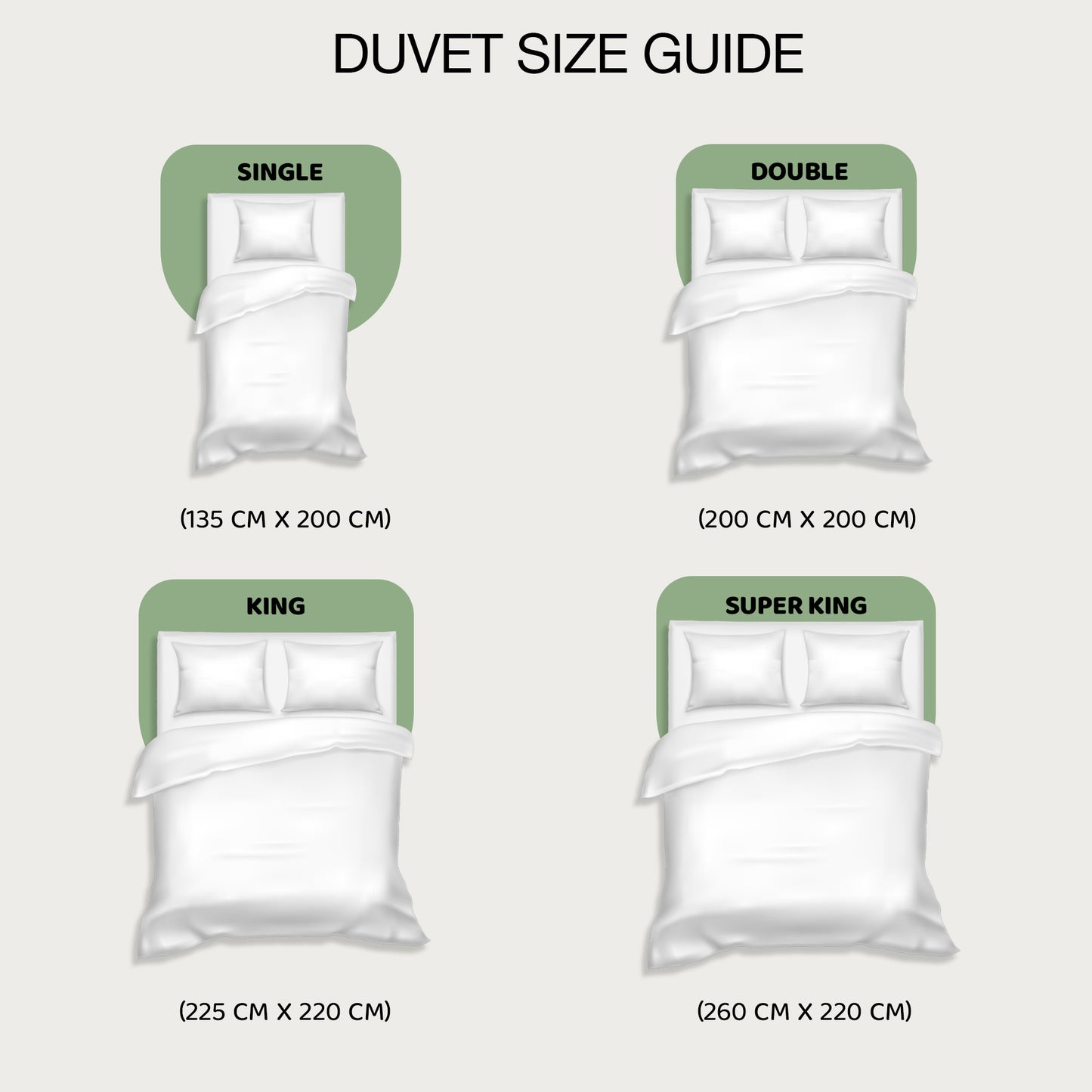 SleepyNights 1 Tog Premium Poly Cotton Duvet - Extra Light Quilt