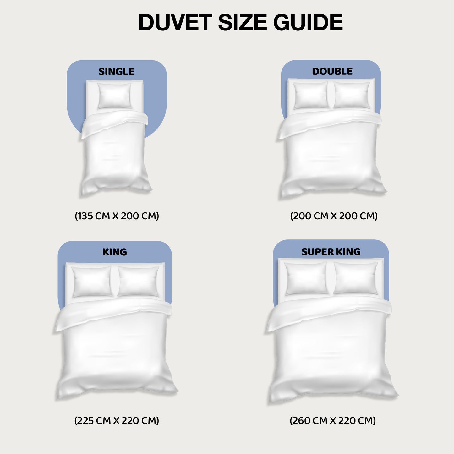 SleepyNights 2.5 Tog Premium Poly Cotton Duvet - Extra Light Quilt