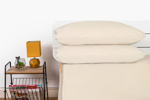 Cotton Pillowcases Pillow Cover Pair - Cream