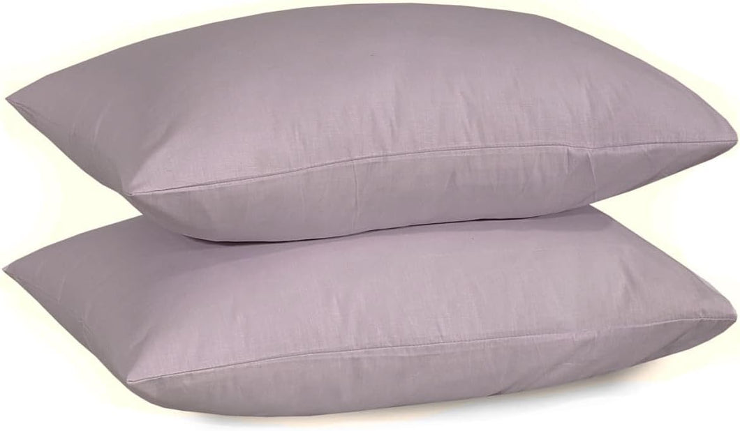 Cotton Pillowcases Pillow Cover Pair - Grey