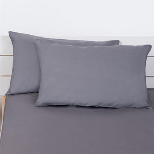 Cotton Pillowcases Pillow Cover Pair - Grey