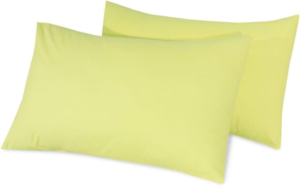 Cotton Pillowcases Pillow Cover Pair - Lemon