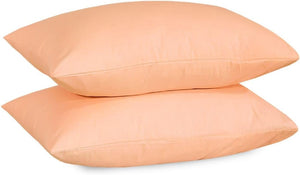 Cotton Pillowcases Pillow Cover Pair - Peach