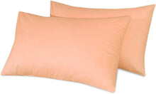 Load image into Gallery viewer, Cotton Pillowcases Pillow Cover Pair - Peach
