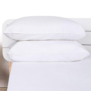 Cotton Pillowcases Pillow Cover Pair - White