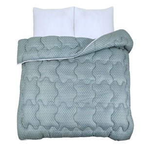 Soft Touch Coverless Microfibre Ultimate Comfort Duvet Quilt 10.5 Tog - Grey Polka Dot