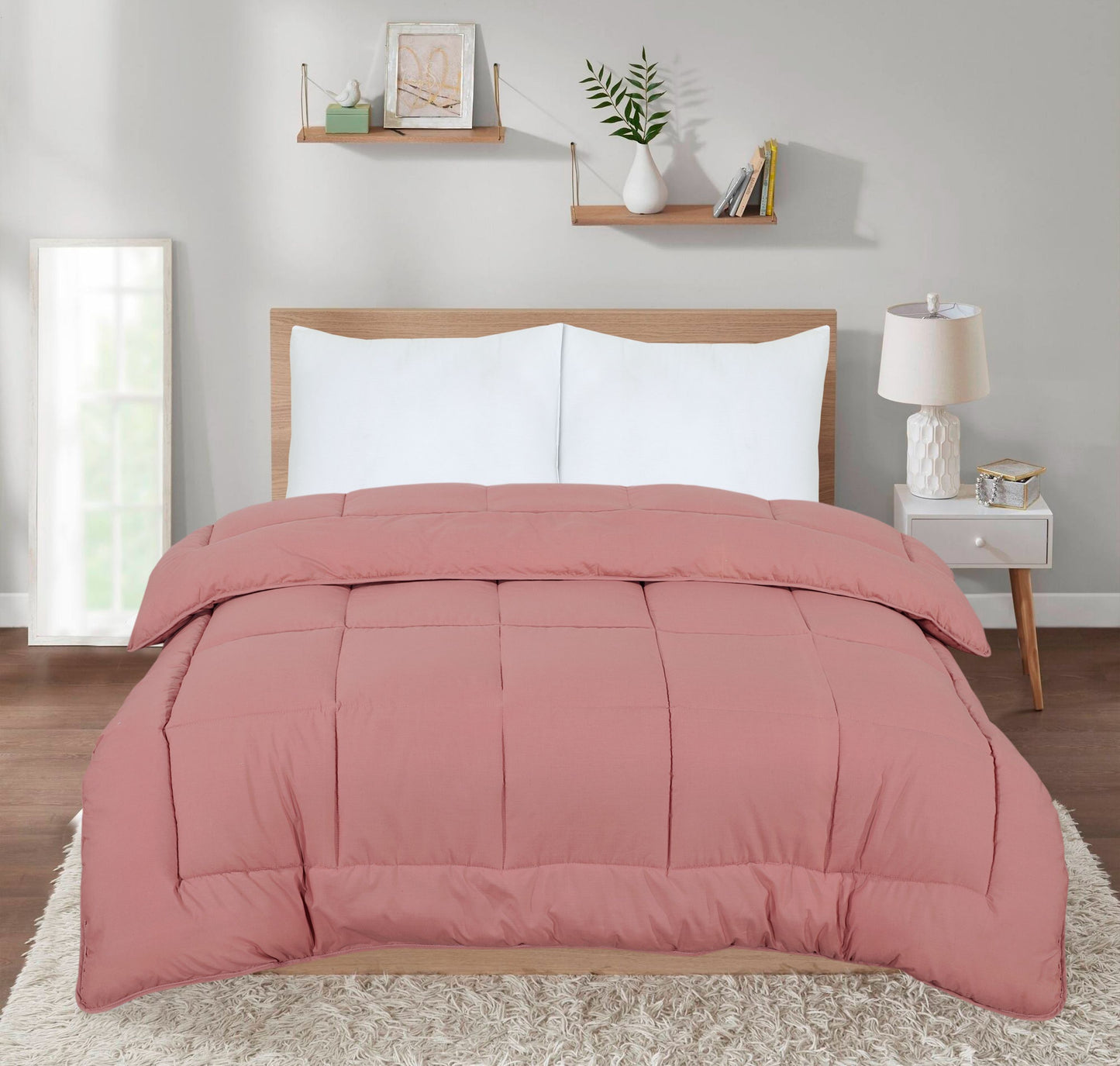 Heavyweight Ultra Bounce 13.5 Tog Warm Duvet – Dusty Pink