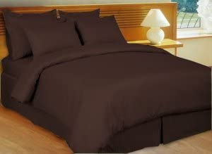 Egyptian Cotton Flat Sheet : Chocolate