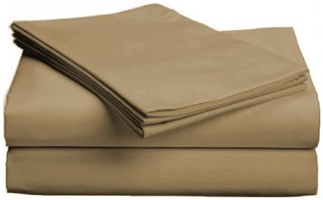 Egyptian Cotton Flat Sheet : Coffee