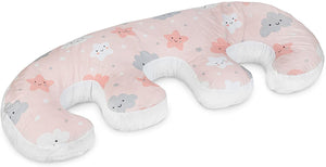 Triplet Baby Feeding/ Maternity Support Pillows - Pink Cloud