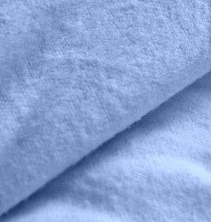 100% Cotton Thermal Flannelette Fitted Sheet : Sky Blue