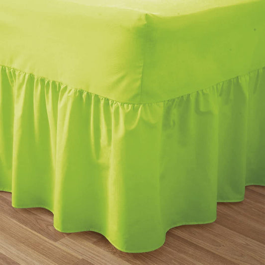 Poly Cotton Valance Sheet : Apple Green