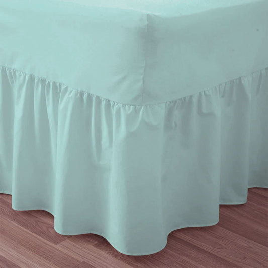 Egyptian Cotton Valance Sheet : Duck Egg