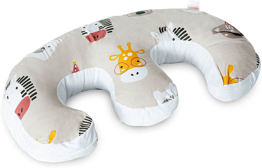 Twin Feeding Nursing Pillow Cushion : Animal Faces