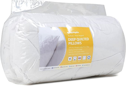 Premium Pillow Quilted Cover – Deep Filled Pillow For Side & Back