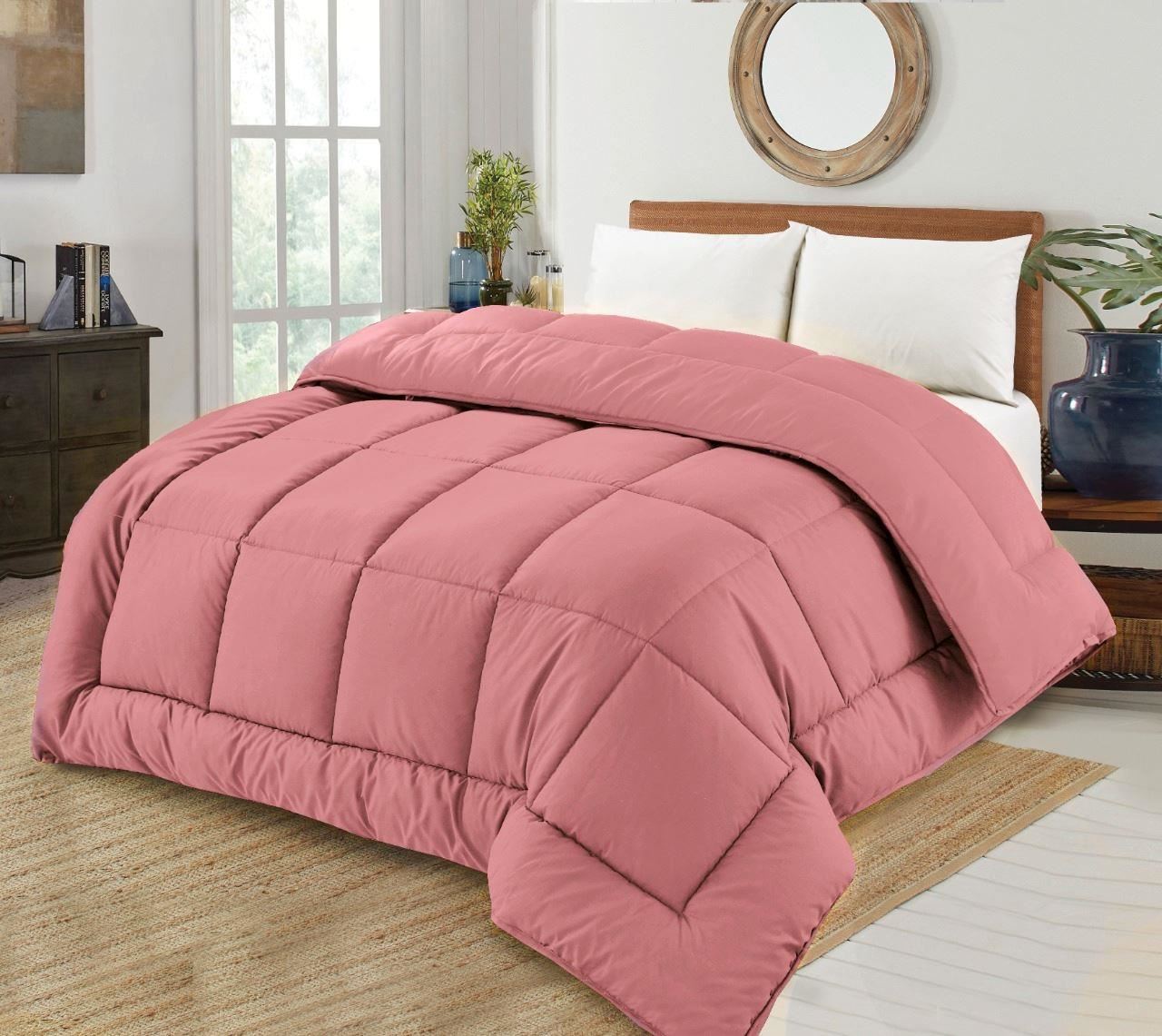 Heavyweight Ultra Bounce 13.5 Tog Warm Duvet – Dusty Pink