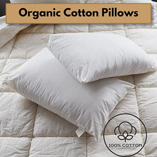Load image into Gallery viewer, Organic Natural Cotton Cover Ultra Firm Pillow Pair
