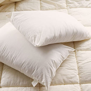 Organic Natural Cotton Cover Ultra Firm Pillow Pair