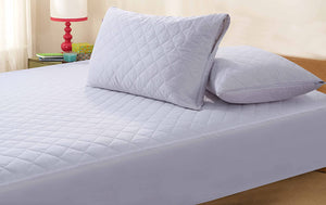 Zipped Quilted Pillow Protector - Pair