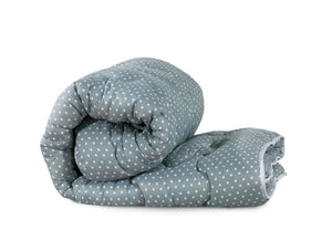 Soft Touch Coverless Microfibre Ultimate Comfort Duvet Quilt 10.5 Tog - Grey Polka Dot